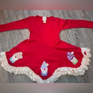 Santa Flutter Ruffle Dress
